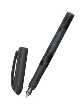 Ручка перьевая Schneider Easy navy DARK, синяя, 1 картридж, грип, темно-синий корпус 11043547