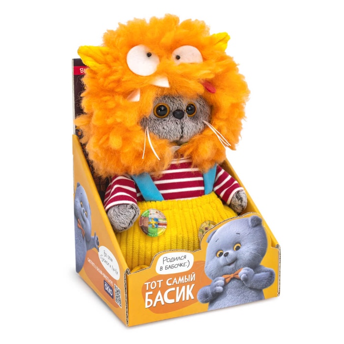 Мягкая игрушка «Кот Басик.Монстрик», 19 см