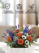 Кашпо для цветов «Ракушка», пластиковое, 2.4 л, d=22 см, h=10.5 см, белое - Фото 3