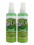 Спрей от клещей и комаров SAFEX, 100 мл. 2 шт. - Фото 1
