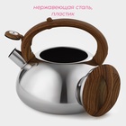 УЦЕНКА Чайник со свистком 2.8 л «Квант», коричневый, ручка soft-touch, индукция - Фото 2