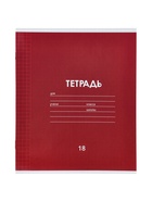 Тетрадь 18 листов в клетку «Однотонная классика», 10 штук, офсет + обложки 10 штук в подарок - Фото 3
