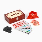 УЦЕНКА Русское лото, настольная игра "Подарочное", 90 бочонков, 48 карточек, карточка 16.5 х 8.5 см - Фото 1
