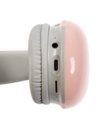 УЦЕНКА Наушники полноразмерные Mybit W-33, RGB подсветка, BT5.3, 800 мАч, Type-C, розовые - Фото 11