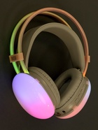 УЦЕНКА Наушники полноразмерные Mybit W-33, RGB подсветка, BT5.3, 800 мАч, Type-C, розовые - Фото 13