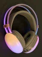 УЦЕНКА Наушники полноразмерные Mybit W-33, RGB подсветка, BT5.3, 800 мАч, Type-C, розовые - Фото 4