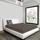 Простыня на резинке "Лайф Стайл" Горький Шоколад, размер 140х200+20 см - Фото 1