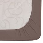 Простыня на резинке "Лайф Стайл" Горький Шоколад, размер 140х200+20 см - Фото 2