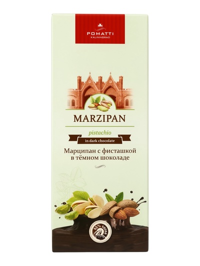 Конфеты «Марципан с фисташкой в тёмном шоколаде», 85 Г