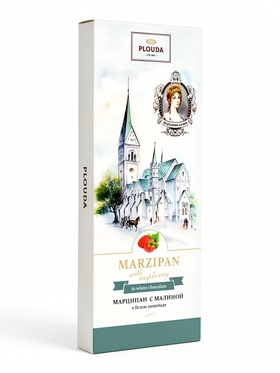 Конфеты «Марципан с малиной в белом шоколаде», 85 г