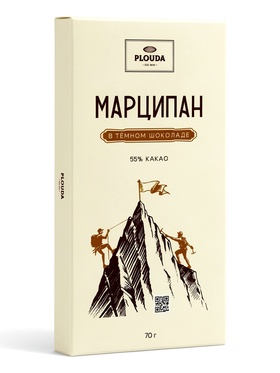 Шоколад с начинкой «Марципан в тёмном шоколаде», 70 г