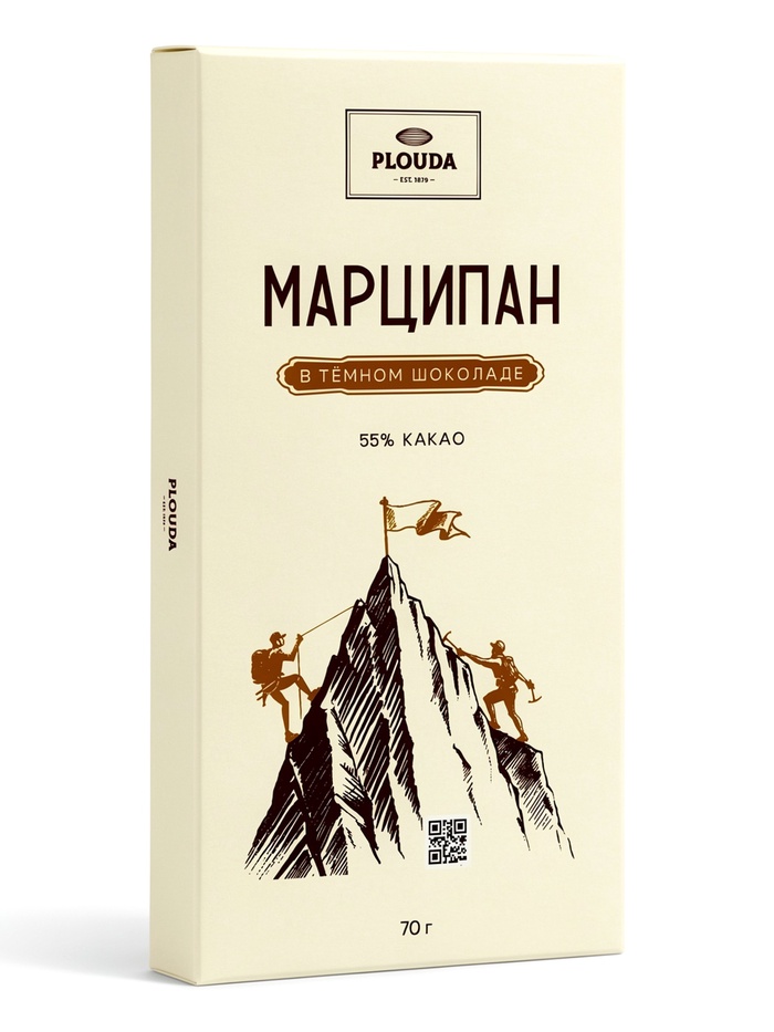 Шоколад с начинкой «Марципан в тёмном шоколаде», 70 г