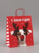 УЦЕНКА Набор новогодних крафтовых пакетов «С Новым годом тебя!» - Фото 3
