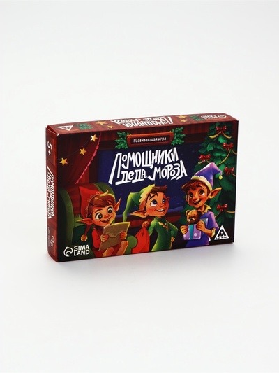 УЦЕНКА Развивающая игра «Помощники Деда Мороза», 91 карта, 5+
