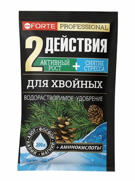 Удобрение водорастворимое для Хвойных с аминокислотами, Bona Forte, 100 г 11044947