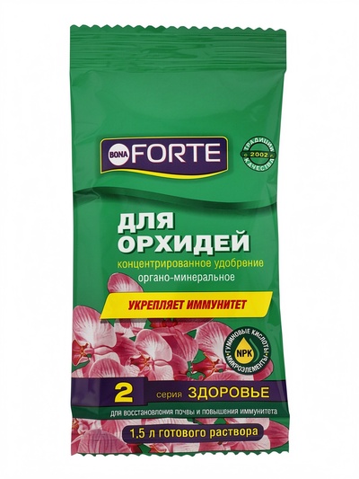 Жидкое органо-минеральное удобрение Для орхидей Bona Forte, 10 мл