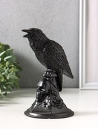 Подсвечник для свечи «Ворон», гипс, 16×9 см, чёрный - Фото 2