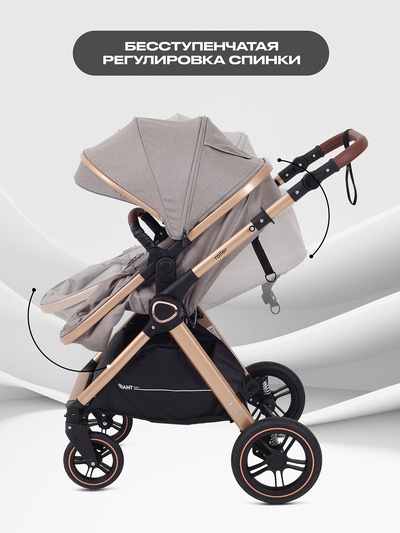 Коляска детская RANT basic "ROLLER GOLD" (2в1) RA161 бежевый