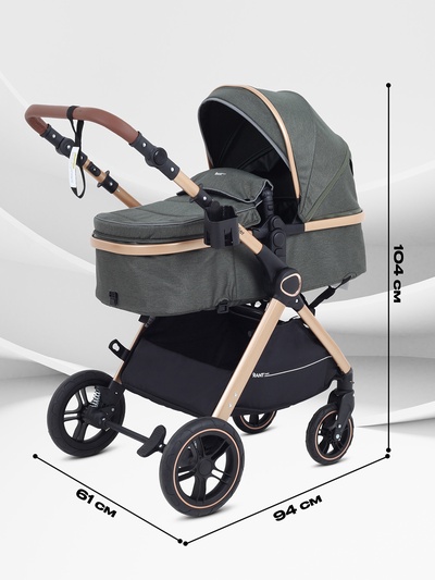 Коляска детская RANT basic "ROLLER GOLD" (2в1) RA161 оливковый