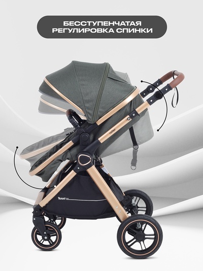 Коляска детская RANT basic "ROLLER GOLD" (2в1) RA161 оливковый