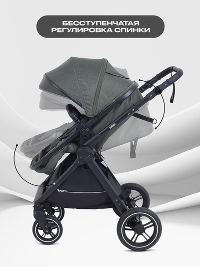Коляска детская RANT basic "ROLLER" (2в1) RA161 оливковый