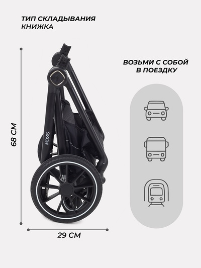 Коляска детская RANT "MOSS" (2в1) RA321 зеленый