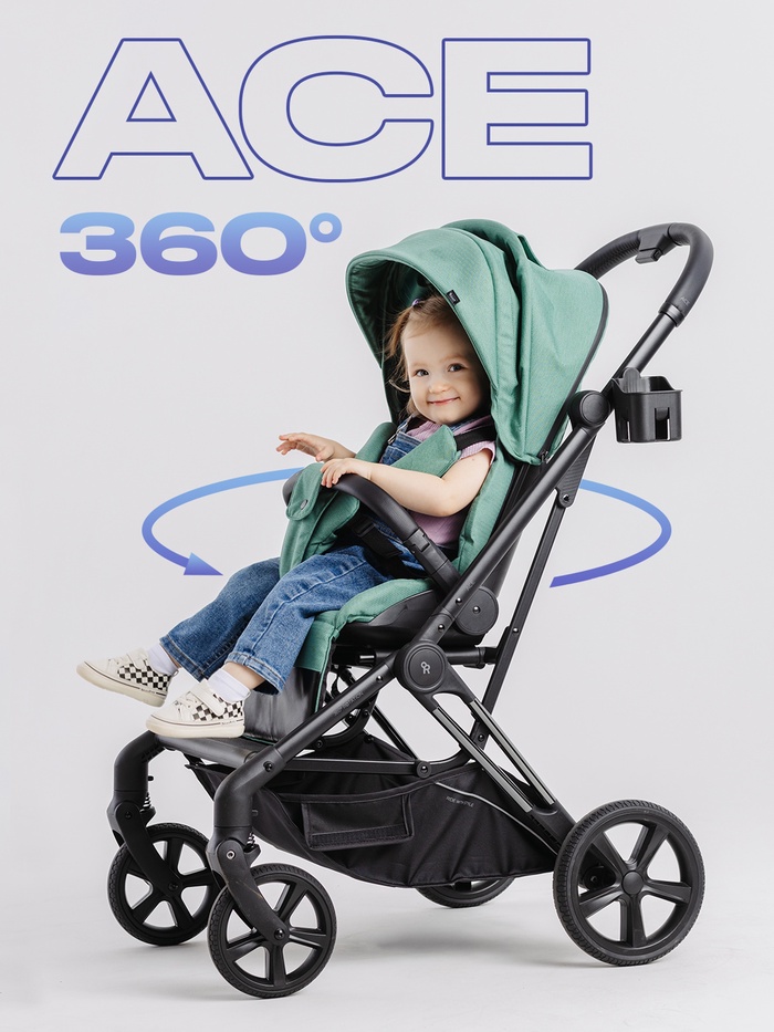Коляска детская RANT ACE RA404 зеленый