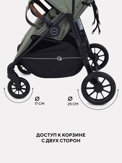 Коляска детская для близнецов RANT "Twinny" RA151 оливковый