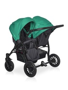Коляска для близнецов SAXO (RIKO BASIC) 01 бирюзовый-чёрный (1 кор.) - Фото 3