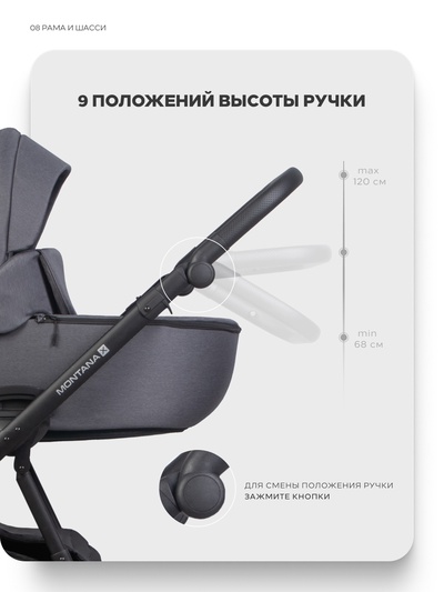 Коляска MONTANA X (2 в 1) (RIKO BASIC) 04 графит