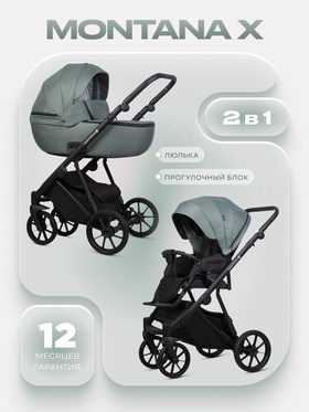 Коляска MONTANA X (2 в 1) (RIKO BASIC) 51 зеленый