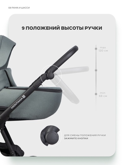 Коляска MONTANA X (3 в 1) (RIKO BASIC) 51 зеленый