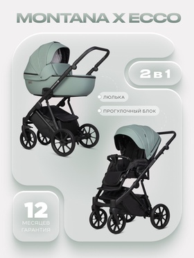 Коляска MONTANA X ECCO (2 в 1) (RIKO BASIC) 21 зеленый