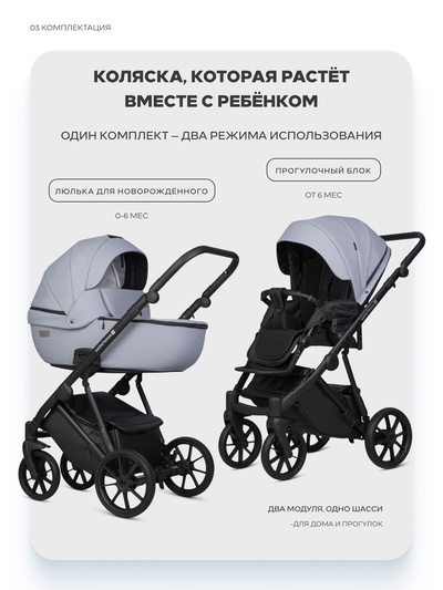 Коляска MONTANA X ECCO (2 в 1) (RIKO BASIC) 23 серый