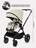 Коляска детская MOWBaby "AMBER" (3в1) MB068 бежевый - Фото 6