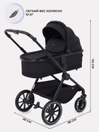 Коляска детская MOWBaby "AMBER" (3в1) MB068 черный - Фото 2
