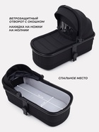 Коляска детская MOWBaby "AMBER" (3в1) MB068 черный - Фото 3