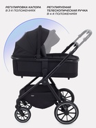 Коляска детская MOWBaby "AMBER" (3в1) MB068 черный - Фото 4