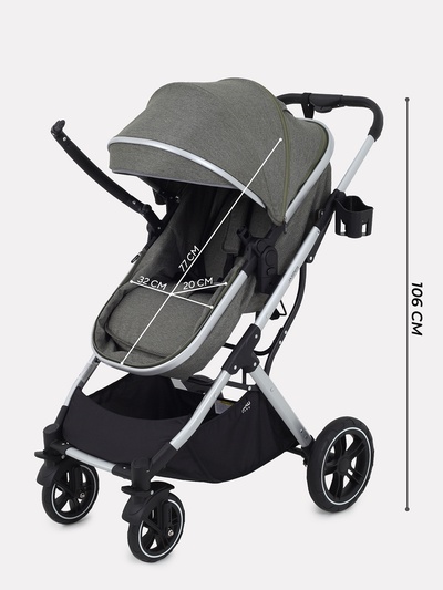 Коляска детская MOWBaby "JASPER" (3в1) MB022 зеленый
