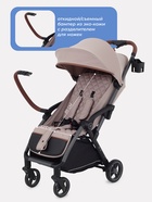 Коляска детская MOWBaby "ATOM" MB200 бежевый - Фото 3