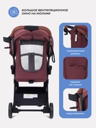 Коляска детская MOWBaby "ATOM" MB200 вишневый 11040643