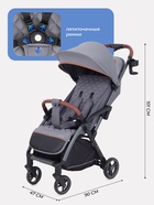 Коляска детская MOWBaby "ATOM" MB200 серый 11040646
