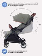Коляска детская MOWBaby "ATOM" MB200 оливковый 11040647