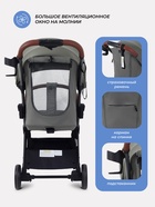 Коляска детская MOWBaby "ATOM" MB200 оливковый 11040647