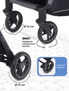 Коляска детская MOWBaby "ATOM" MB200 оливковый 11040647