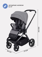 Коляска детская MOWBaby "FINCH" MB105 серый - Фото 2