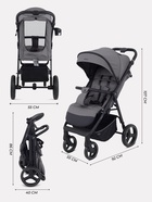 Коляска детская MOWBaby "NIMBUS" MB103 серый 11040658