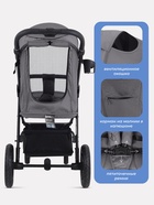 Коляска детская MOWBaby "NIMBUS" MB103 серый 11040658