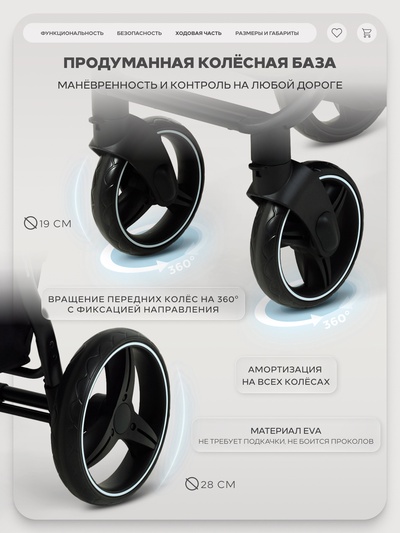 Коляска детская RANT basic "ALPINE" RA450 оливковый