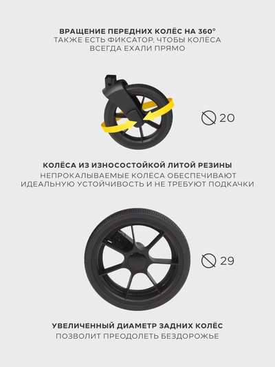 Коляска детская MOWBaby "ZOOM"PU (3в1) RA087 молочный
